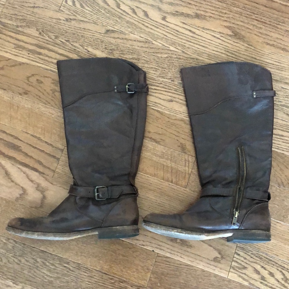 Frye riding boots (resoled)